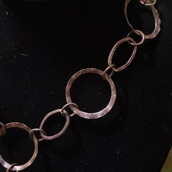 Handmade Jewelry - Choker Made w Up cycled Necklace Parts & Upcycled Gold Links - Picture 5 of 6